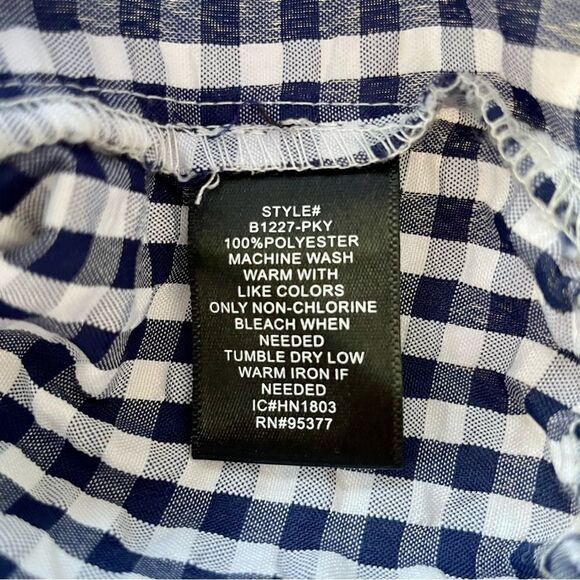 Sanctuary Claire Cotton Tie-Hem Gingham Top - Size: Medium - Picture 6 of 9